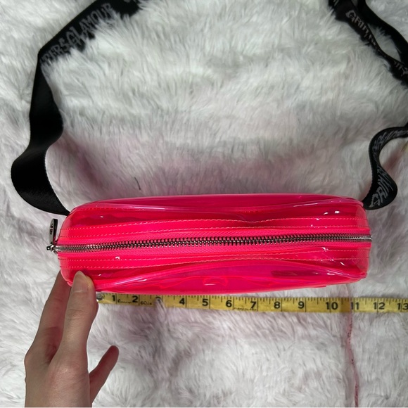 Jelly pink bat crossbody
